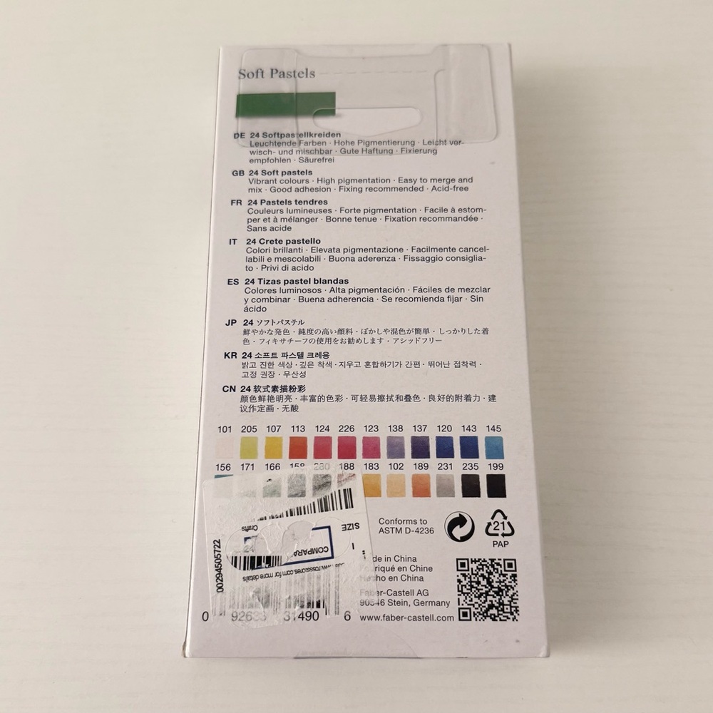 NWT faber-castell 24 mini soft pastels art supplies - Picture 2 of 2